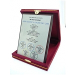 AV-plaque with velvet box